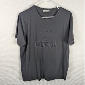 Gucci Inspired 3XL Black Embroidered Designer Style T-Shirt Men’s Streetwear